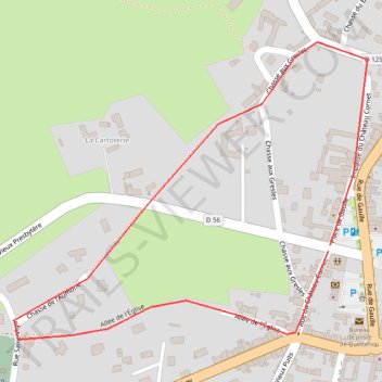 Itinéraire 1,5km, distance, dénivelé, altitude, carte, profil, trace GPS