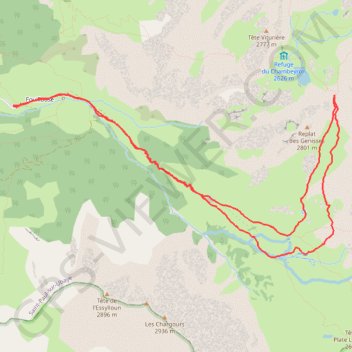 Itinéraire Pas de la Couletta, distance, dénivelé, altitude, carte, profil, trace GPS
