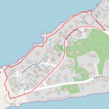 Itinéraire Pointe de la Cride (Le sentier des douaniers) - Sanary-sur-Mer, distance, dénivelé, altitude, carte, profil, trace GPS