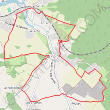 Itinéraire 16-417, distance, dénivelé, altitude, carte, profil, trace GPS