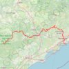 Itinéraire La Roque - Palavas, distance, dénivelé, altitude, carte, profil, trace GPS