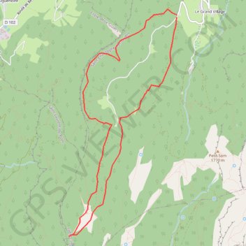 Itinéraire Belvédère Arpison (de la Ruchère), distance, dénivelé, altitude, carte, profil, trace GPS