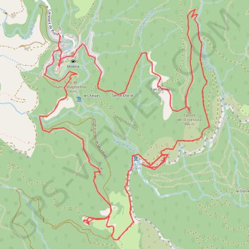 Itinéraire Rupit-Puig del Castell de la Bastida-Salt de Sallent-Sant Jo..., distance, dénivelé, altitude, carte, profil, trace GPS