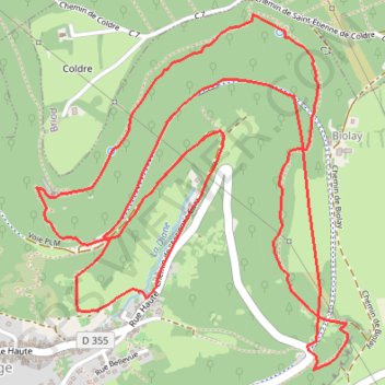 Itinéraire Conliege - chemin des chamois, distance, dénivelé, altitude, carte, profil, trace GPS