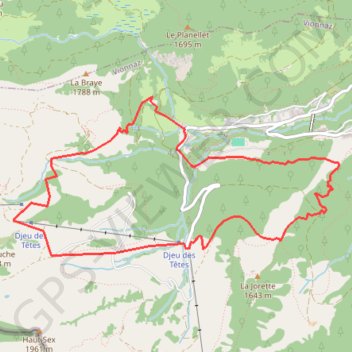 Itinéraire Rando-Parc 2019 - Djeu des Têtes (noir), distance, dénivelé, altitude, carte, profil, trace GPS