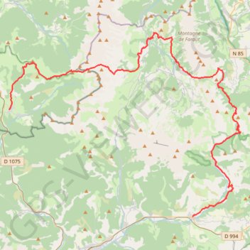 Itinéraire GR93 De Lus-la-Croix-Haute (Drôme) à La Roche des Arnauds (Hautes-Alpes), distance, dénivelé, altitude, carte, profil, trace GPS