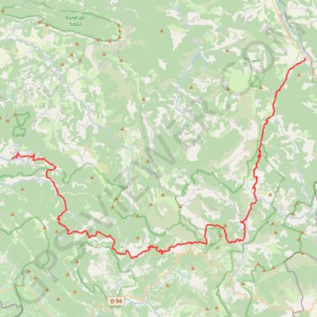 Itinéraire Les Chemins du Soleil - Rando jour 1, distance, dénivelé, altitude, carte, profil, trace GPS