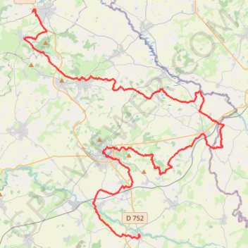 Itinéraire - 03 - Gite Reaumur Gite Epesses, distance, dénivelé, altitude, carte, profil, trace GPS
