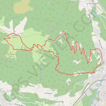 Itinéraire Le Môle, distance, dénivelé, altitude, carte, profil, trace GPS