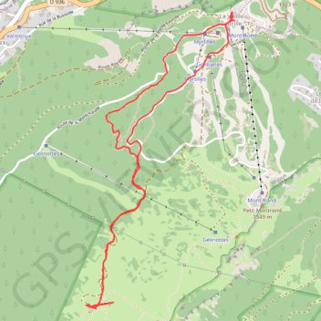 Itinéraire Raquettes au Crozat (Col de la Faucille), distance, dénivelé, altitude, carte, profil, trace GPS