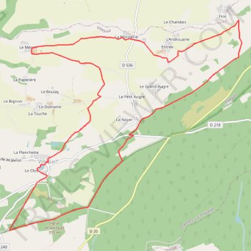 Itinéraire Sentier de la Chapelle Notre-Dame de Bon-Secours depuis Villepail, distance, dénivelé, altitude, carte, profil, trace GPS