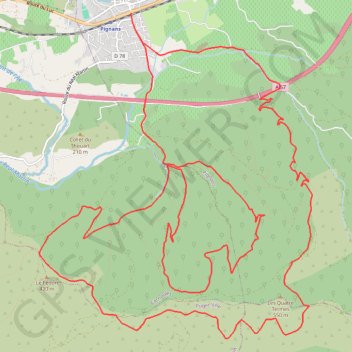 Itinéraire Les Crêtes de Maraval - Pignans, distance, dénivelé, altitude, carte, profil, trace GPS
