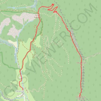 Itinéraire Les arêtes Aubeyron - Goutaroux, distance, dénivelé, altitude, carte, profil, trace GPS