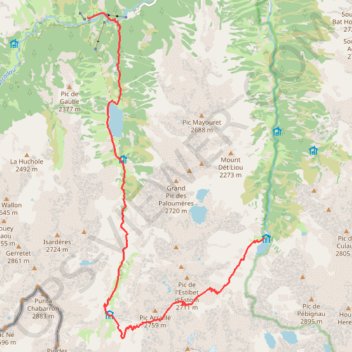 Itinéraire Trek-J2-G2, distance, dénivelé, altitude, carte, profil, trace GPS