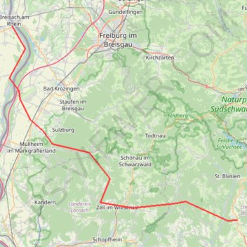 Itinéraire samedi matin Waldhaus 1, distance, dénivelé, altitude, carte, profil, trace GPS