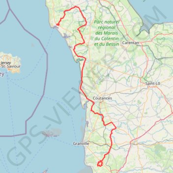Itinéraire TM2024 ET2 Barneville - Sartilly V2-17230687, distance, dénivelé, altitude, carte, profil, trace GPS