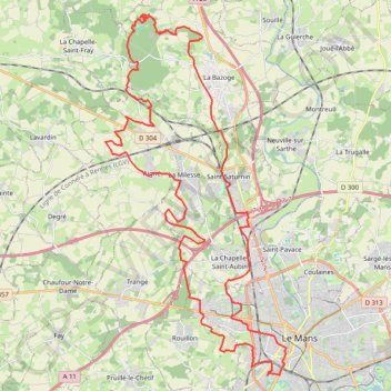 Itinéraire SRT 11-04-19 - La Bazoge 56km, distance, dénivelé, altitude, carte, profil, trace GPS