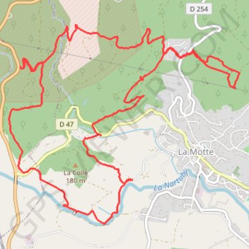 Itinéraire La Motte, distance, dénivelé, altitude, carte, profil, trace GPS