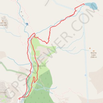 Itinéraire Lac Autier, distance, dénivelé, altitude, carte, profil, trace GPS