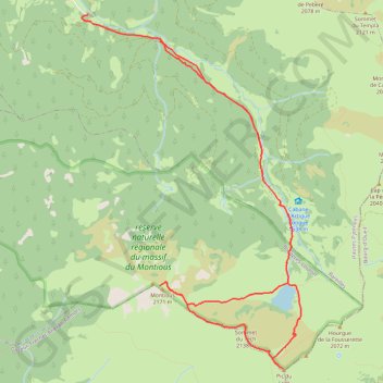 Itinéraire MyMontious, distance, dénivelé, altitude, carte, profil, trace GPS