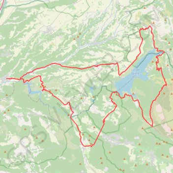 Itinéraire Les Lacs Sainte Croix et Esparron de Verdon, distance, dénivelé, altitude, carte, profil, trace GPS
