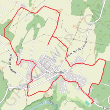 Itinéraire 20221119_125741.gpx, distance, dénivelé, altitude, carte, profil, trace GPS
