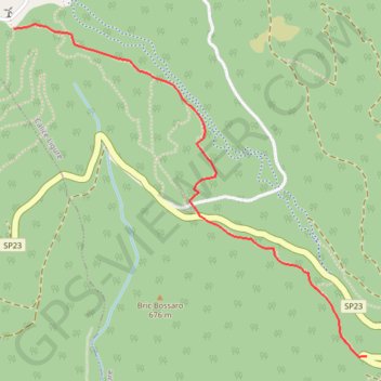 Itinéraire Sentiero H, distance, dénivelé, altitude, carte, profil, trace GPS