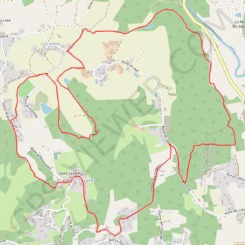 Itinéraire Saint-Lazare - Vers la Combe Souillac, distance, dénivelé, altitude, carte, profil, trace GPS