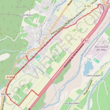Itinéraire Les Iscles, distance, dénivelé, altitude, carte, profil, trace GPS
