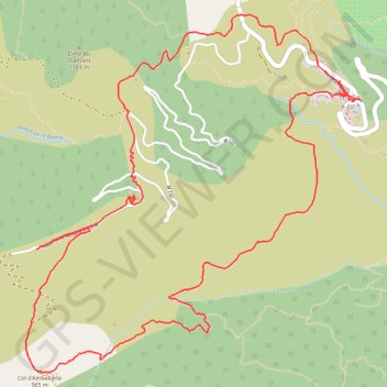 Itinéraire Crête et Madonne d'Utelle, distance, dénivelé, altitude, carte, profil, trace GPS