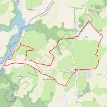 Itinéraire Le château, distance, dénivelé, altitude, carte, profil, trace GPS