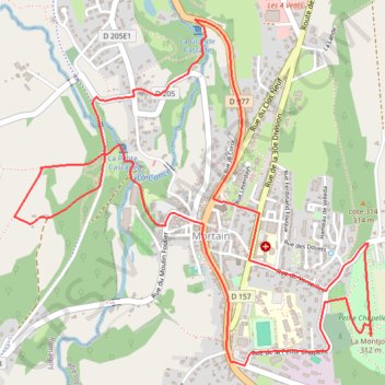 Itinéraire Les cascades dans le Mortainais, distance, dénivelé, altitude, carte, profil, trace GPS