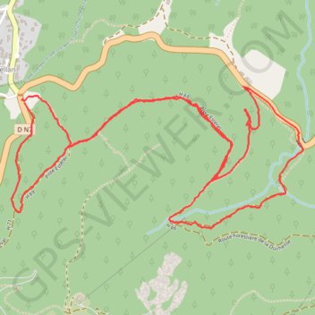 Itinéraire Auberge des Adrets, distance, dénivelé, altitude, carte, profil, trace GPS