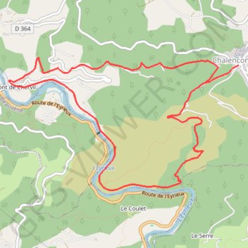 Itinéraire Les trois V, distance, dénivelé, altitude, carte, profil, trace GPS