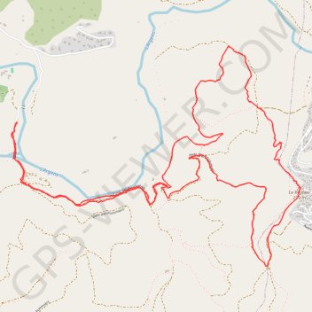 Itinéraire Les Arcs piste de Bauquieres, distance, dénivelé, altitude, carte, profil, trace GPS