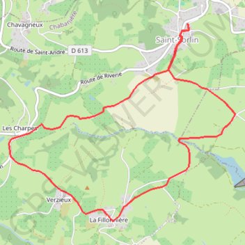 Itinéraire Rando La Fillonnière, distance, dénivelé, altitude, carte, profil, trace GPS