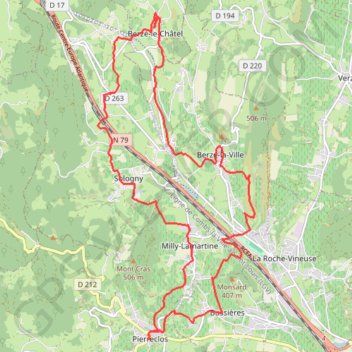Itinéraire 2012-10-13T15:41:39Z, distance, dénivelé, altitude, carte, profil, trace GPS