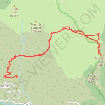 Itinéraire Trace-Gps-Mondoto, distance, dénivelé, altitude, carte, profil, trace GPS