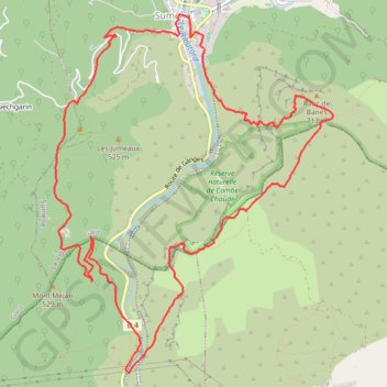Itinéraire Le Ranc de Banes - Sumène, distance, dénivelé, altitude, carte, profil, trace GPS