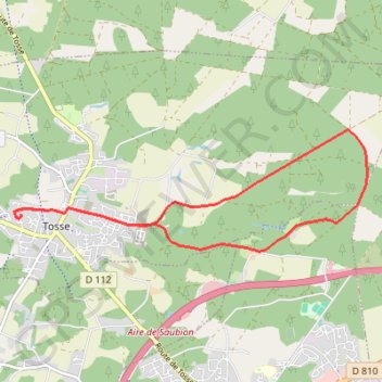 Itinéraire Haut Tosse, distance, dénivelé, altitude, carte, profil, trace GPS