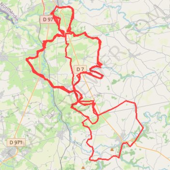 Itinéraire 0 - coutances to GAVRAY_43KM, distance, dénivelé, altitude, carte, profil, trace GPS