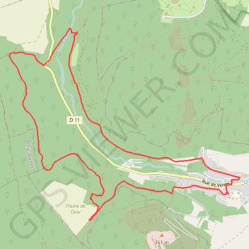 Itinéraire Moulin de Mance, distance, dénivelé, altitude, carte, profil, trace GPS
