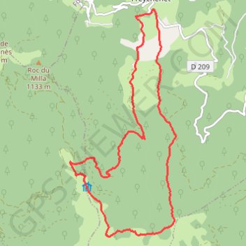 Itinéraire Boucle depuis Freychenet en versant Nord sous le Mont Fourcat, distance, dénivelé, altitude, carte, profil, trace GPS