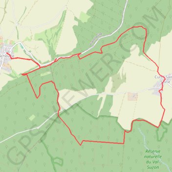Itinéraire Gouffres francheville, distance, dénivelé, altitude, carte, profil, trace GPS