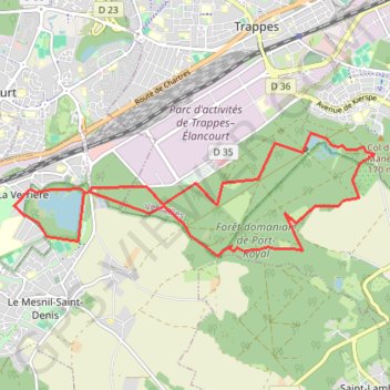 Itinéraire Etang de Noës, distance, dénivelé, altitude, carte, profil, trace GPS