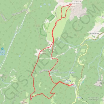 Itinéraire Le Charmant Som, distance, dénivelé, altitude, carte, profil, trace GPS