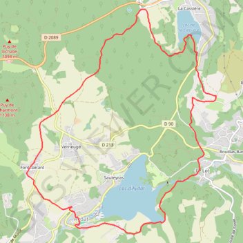 Itinéraire Rando Cheire et lac d Aydat Correction (1), distance, dénivelé, altitude, carte, profil, trace GPS