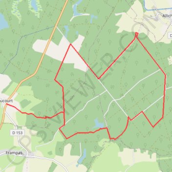 Itinéraire Lac du Der en Champagne - La Forêt du Der, distance, dénivelé, altitude, carte, profil, trace GPS