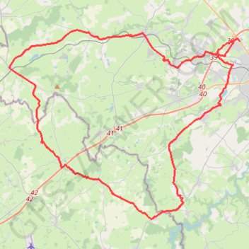 Itinéraire Circuit Lu, distance, dénivelé, altitude, carte, profil, trace GPS