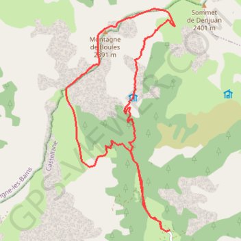 Itinéraire Crête de boules, distance, dénivelé, altitude, carte, profil, trace GPS